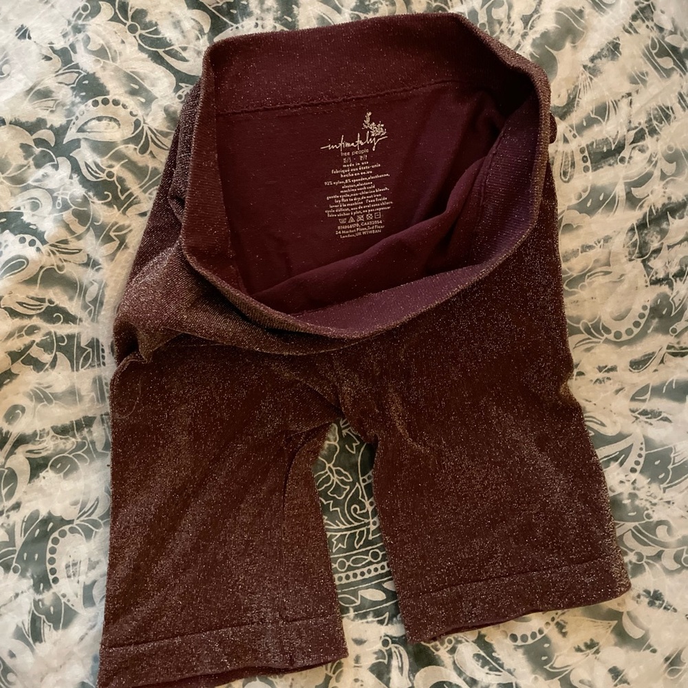 Free People Sparkly Seamless Bike Shorts